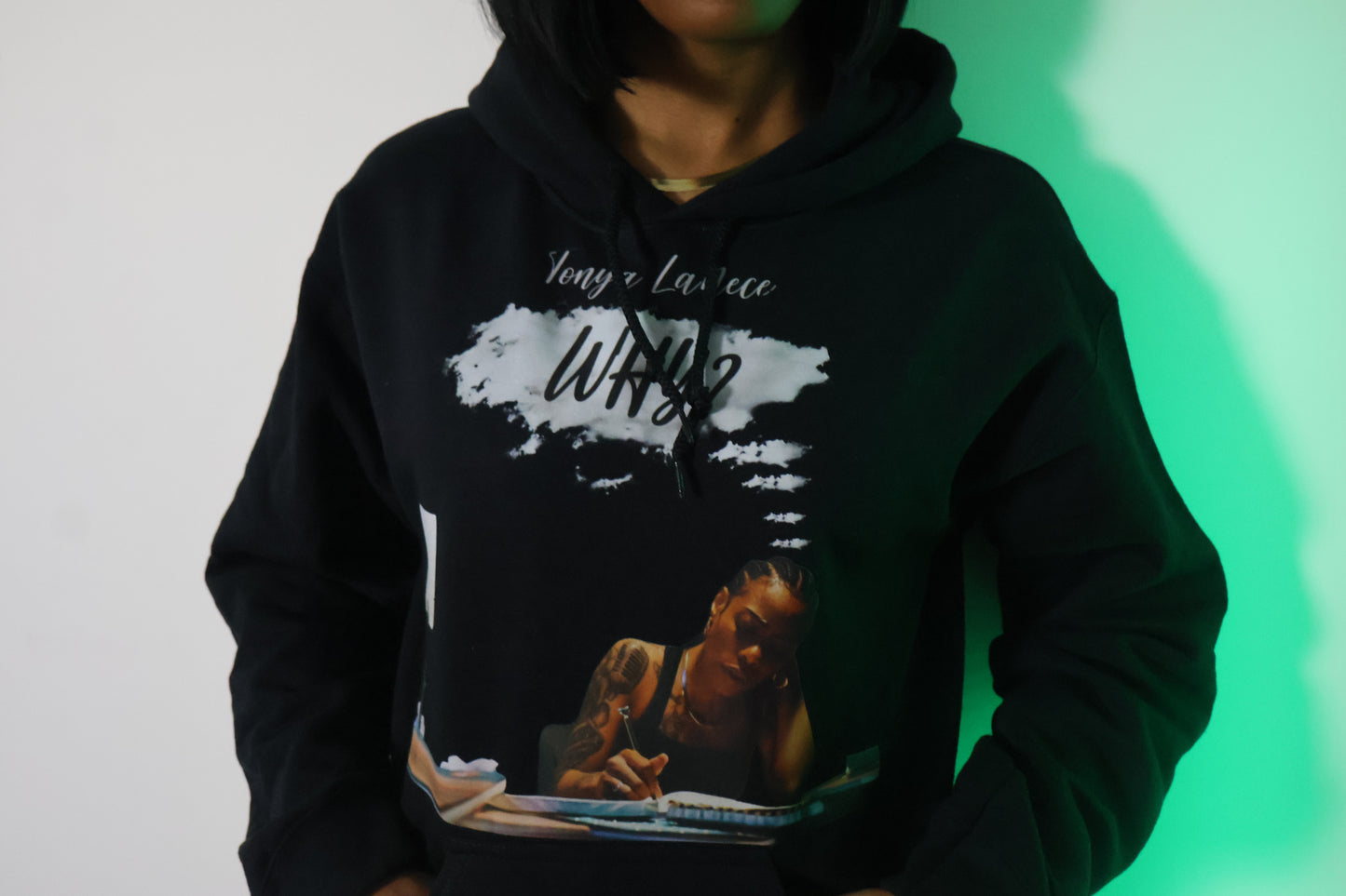 "Why" Hoodie - Black (Unisex)